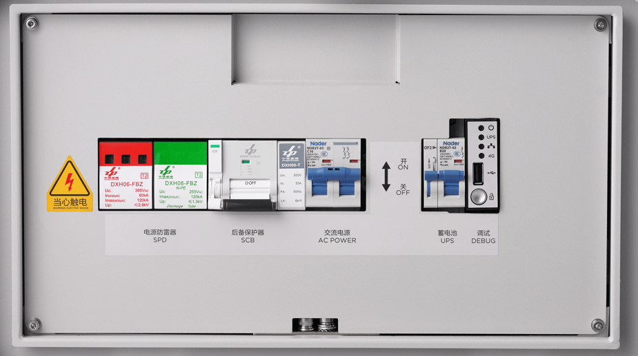 SPD（浪涌保护器）+ SCB（后备保护器）