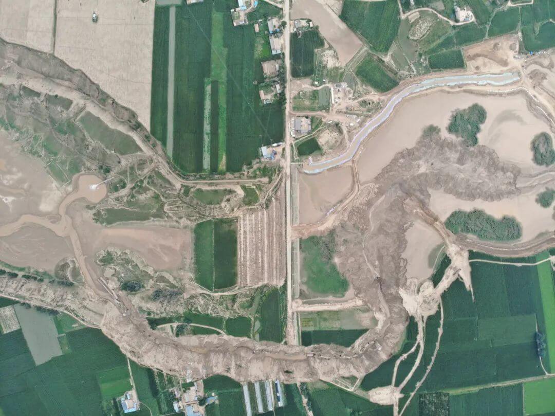 经纬 M300 RTK 采集的洪涝灾害图